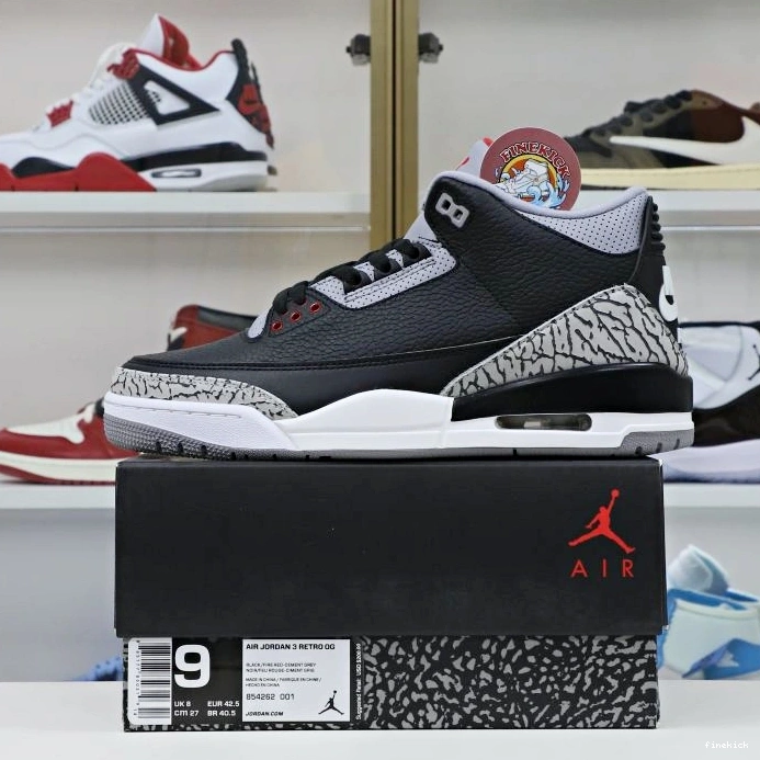 3 Air retro Jordan  Jordan 2018（854262-001） blackcement 0818